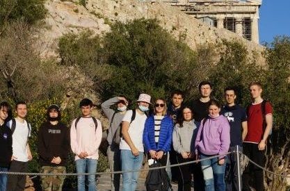 Photo de groupe Erasmus+ en Grèce